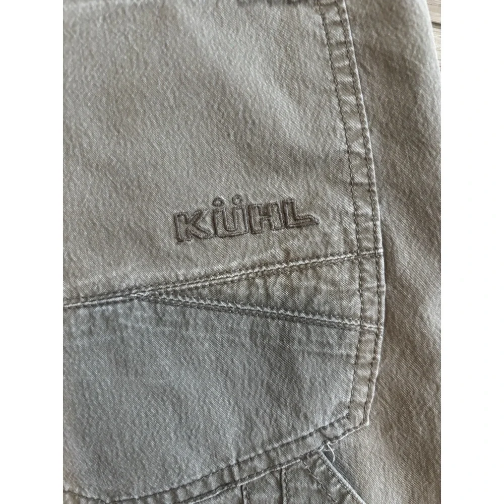 Kuhl Revolvr Pants Men 36x32 Beige Articulated Gusseted Hiking Camp Gorpcore